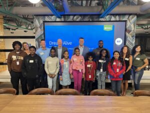Students and staff at FHL Bank