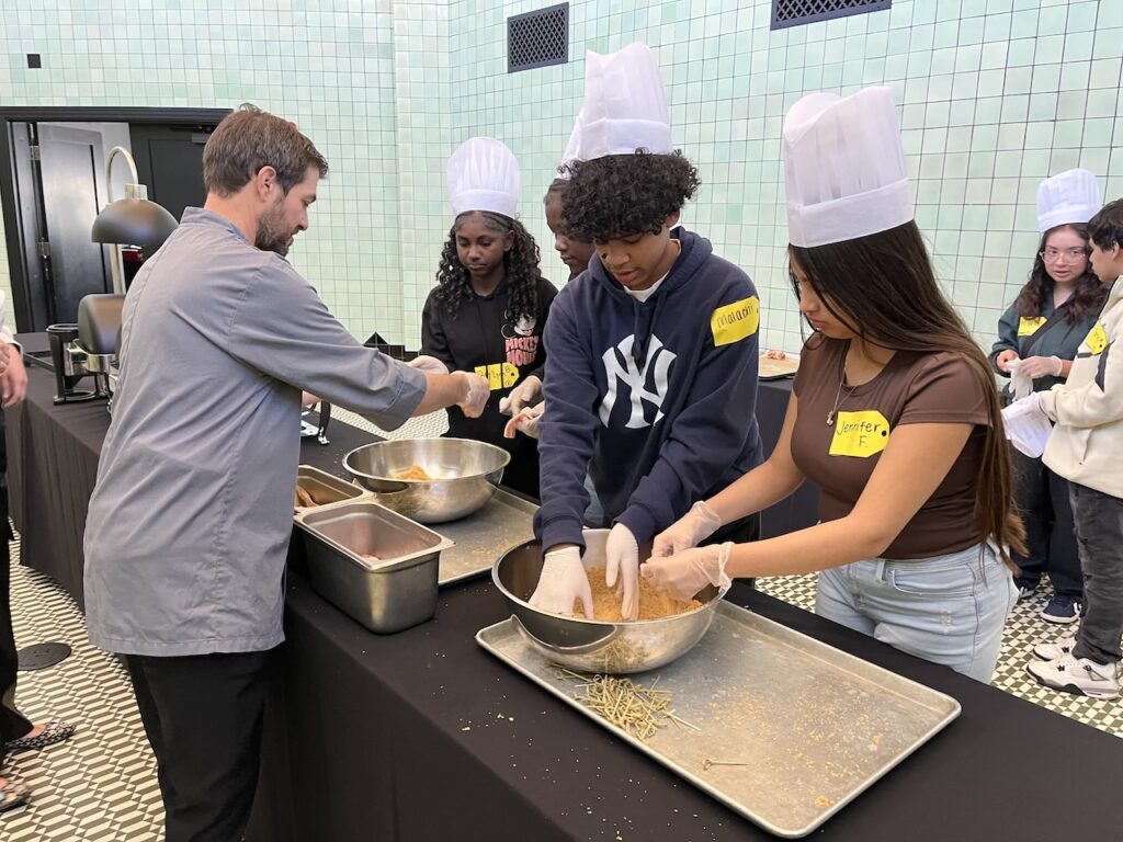 Scholars on a career field trip to Bottleworks Hotel.