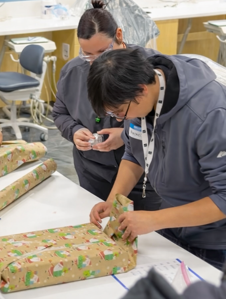 Scholar wrapping at DREAM Christmas